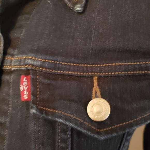 Levi's Denim Jacket Dark Wash - S/P/CH/P - Picture 3 of 9